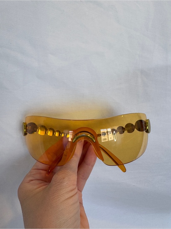 Dior Accessories - Dior John Galliano Vintage Y2K Amber Millenium Gold Circle Sunglasses